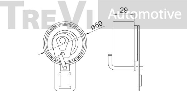 Trevi Automotive TD1760 - Natezač, zupčasti remen  www.molydon.hr