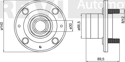 Trevi Automotive WB1497 - Komplet Ležaja kotača www.molydon.hr