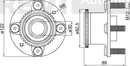 Trevi Automotive WB1473 - Komplet Ležaja kotača www.molydon.hr