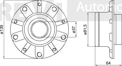 Trevi Automotive WB1556 - Komplet Ležaja kotača www.molydon.hr