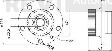 Trevi Automotive WB1564 - Komplet Ležaja kotača www.molydon.hr