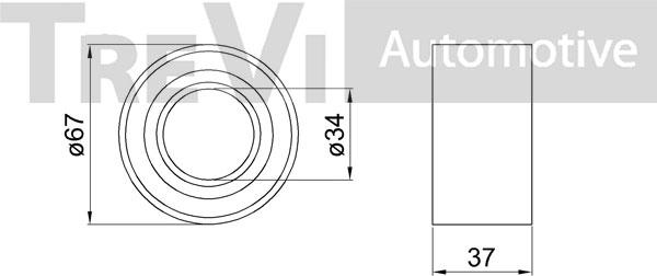 Trevi Automotive WB1686 - Komplet Ležaja kotača www.molydon.hr