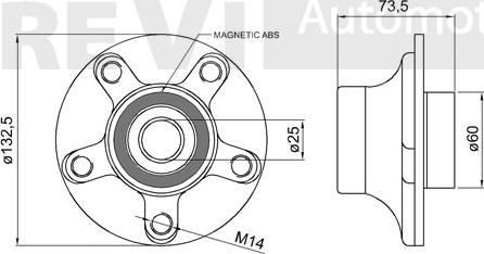 Trevi Automotive WB1636 - Komplet Ležaja kotača www.molydon.hr