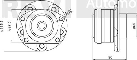 Trevi Automotive WB1620 - Komplet Ležaja kotača www.molydon.hr