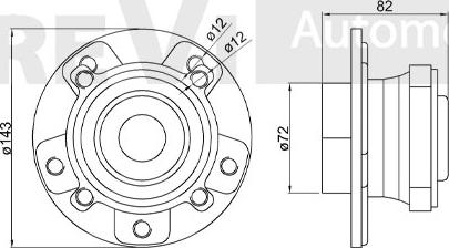 Trevi Automotive WB1156 - Komplet Ležaja kotača www.molydon.hr