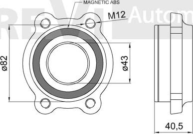 Trevi Automotive WB1892 - Komplet Ležaja kotača www.molydon.hr