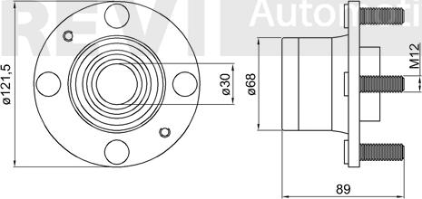 Trevi Automotive WB1380 - Komplet Ležaja kotača www.molydon.hr