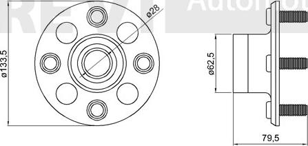 Trevi Automotive WB1267 - Komplet Ležaja kotača www.molydon.hr