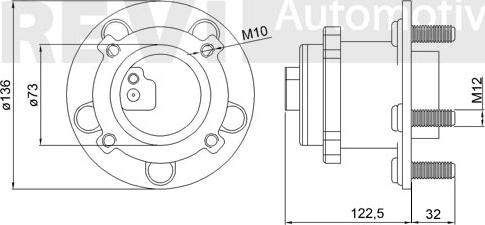 Trevi Automotive WB1202 - Komplet Ležaja kotača www.molydon.hr