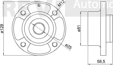 Trevi Automotive WB1284 - Komplet Ležaja kotača www.molydon.hr