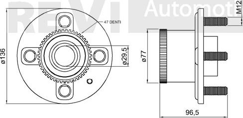 Trevi Automotive WB1767 - Komplet Ležaja kotača www.molydon.hr