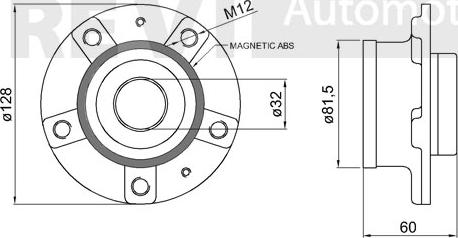 Trevi Automotive WB1731 - Komplet Ležaja kotača www.molydon.hr