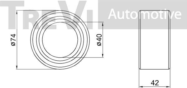 Trevi Automotive WB2170 - Komplet Ležaja kotača www.molydon.hr