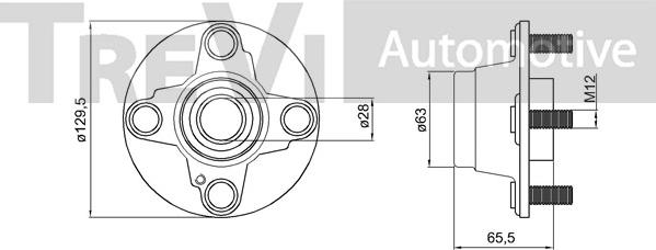 Trevi Automotive WB2340 - Komplet Ležaja kotača www.molydon.hr