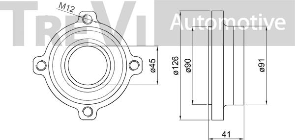 Trevi Automotive WB2336 - Komplet Ležaja kotača www.molydon.hr