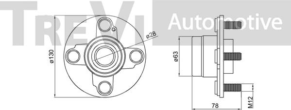 Trevi Automotive WB2295 - Komplet Ležaja kotača www.molydon.hr