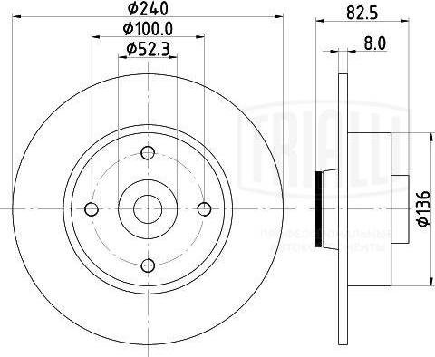 Trialli DF 095109 - Kočioni disk www.molydon.hr