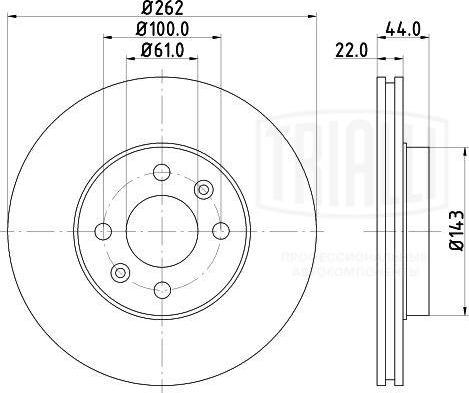 Trialli DF 095117 - Kočioni disk www.molydon.hr