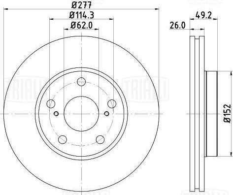 Trialli DF 084210 - Kočioni disk www.molydon.hr