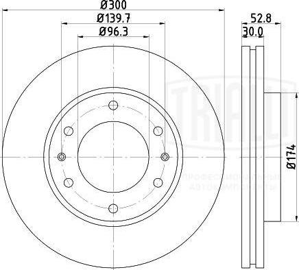 Trialli DF 084211 - Kočioni disk www.molydon.hr