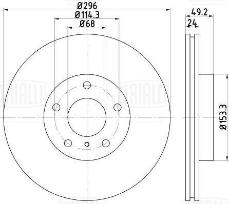 Trialli DF 073159 - Kočioni disk www.molydon.hr