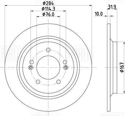 Trialli DF 073113 - Kočioni disk www.molydon.hr