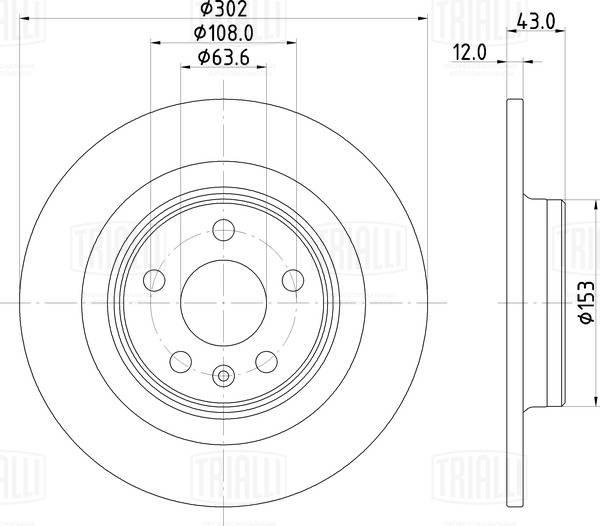 Trialli DF 190445 - Kočioni disk www.molydon.hr