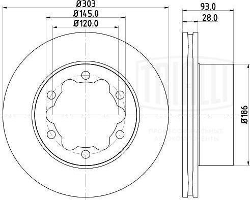 Trialli DF 190408 - Kočioni disk www.molydon.hr