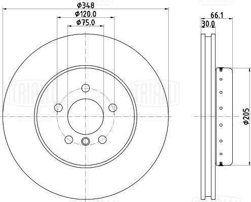 Trialli DF 190426 - Kočioni disk www.molydon.hr