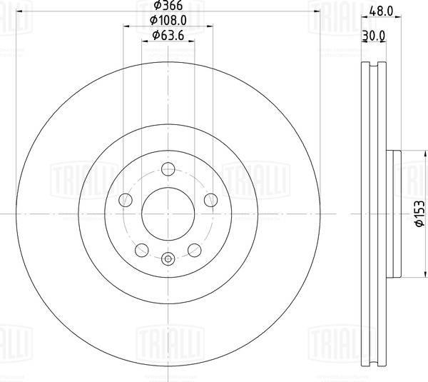 Trialli DF 190503 - Kočioni disk www.molydon.hr