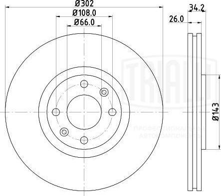 Trialli DF 190502 - Kočioni disk www.molydon.hr