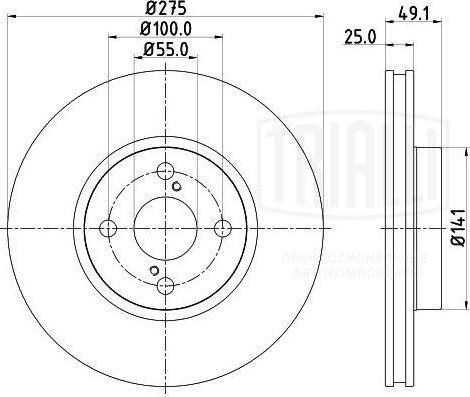 Trialli DF 190104 - Kočioni disk www.molydon.hr