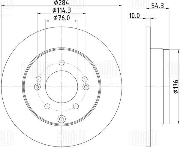 Trialli DF 190128 - Kočioni disk www.molydon.hr