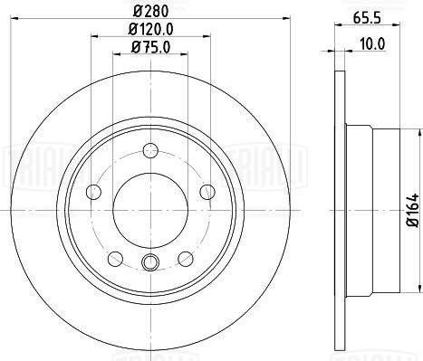 Trialli DF 190336 - Kočioni disk www.molydon.hr