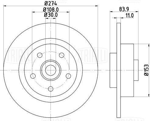 Trialli DF 190337 - Kočioni disk www.molydon.hr