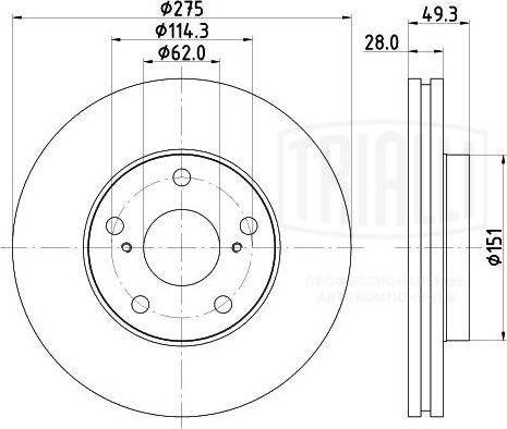 Trialli DF 190320 - Kočioni disk www.molydon.hr