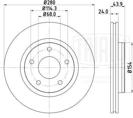 Trialli DF 140108 - Kočioni disk www.molydon.hr