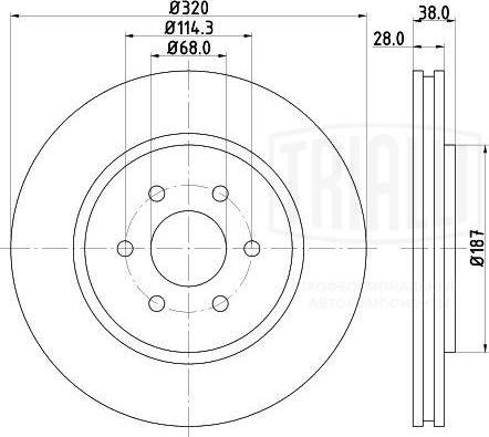 Trialli DF 140112 - Kočioni disk www.molydon.hr