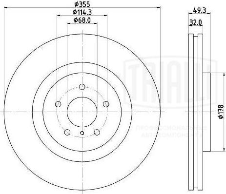 Trialli DF 140220 - Kočioni disk www.molydon.hr