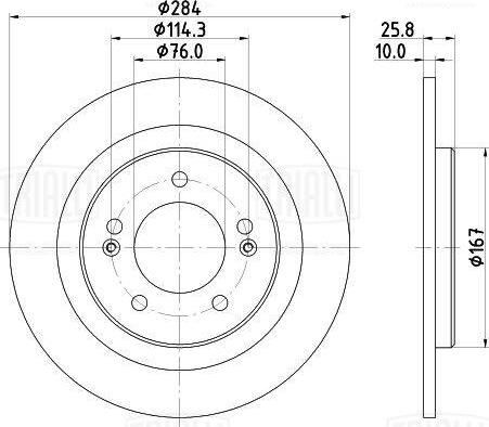 Trialli DF 140227 - Kočioni disk www.molydon.hr