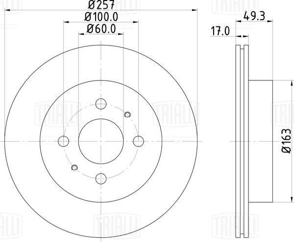 Trialli DF 150011 - Kočioni disk www.molydon.hr