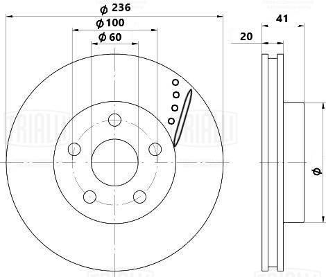 Trialli DF 1533s - Kočioni disk www.molydon.hr