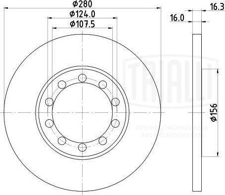 Trialli DF 105104 - Kočioni disk www.molydon.hr