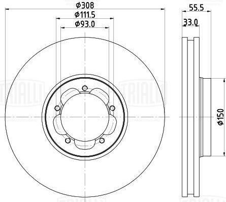 Trialli DF 105108 - Kočioni disk www.molydon.hr