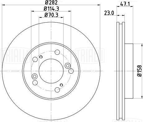 Trialli DF 105120 - Kočioni disk www.molydon.hr