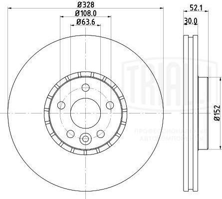 Trialli DF 106115 - Kočioni disk www.molydon.hr