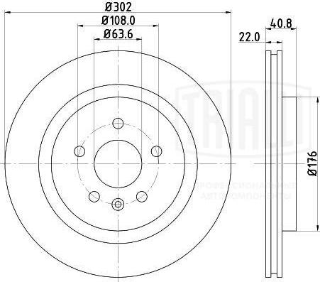 Trialli DF 106118 - Kočioni disk www.molydon.hr