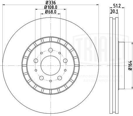 Trialli DF 106113 - Kočioni disk www.molydon.hr