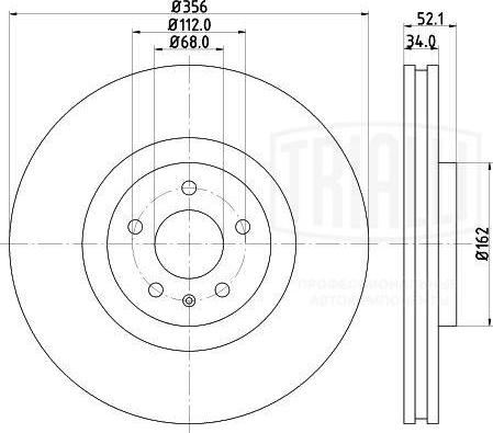 Trialli DF 185107 - Kočioni disk www.molydon.hr