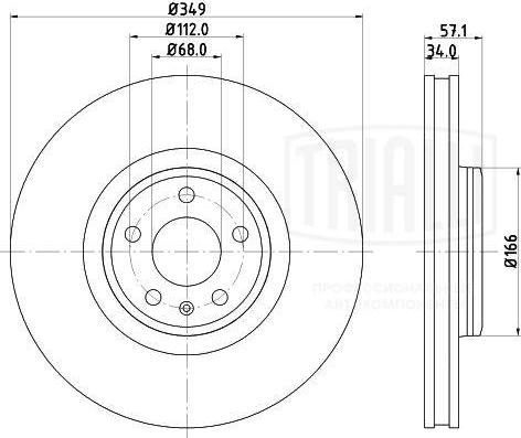 Trialli DF 185112 - Kočioni disk www.molydon.hr